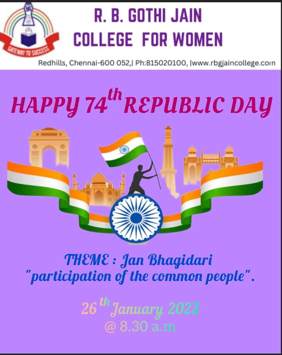 74 th REPUBLIC DAY - 2023